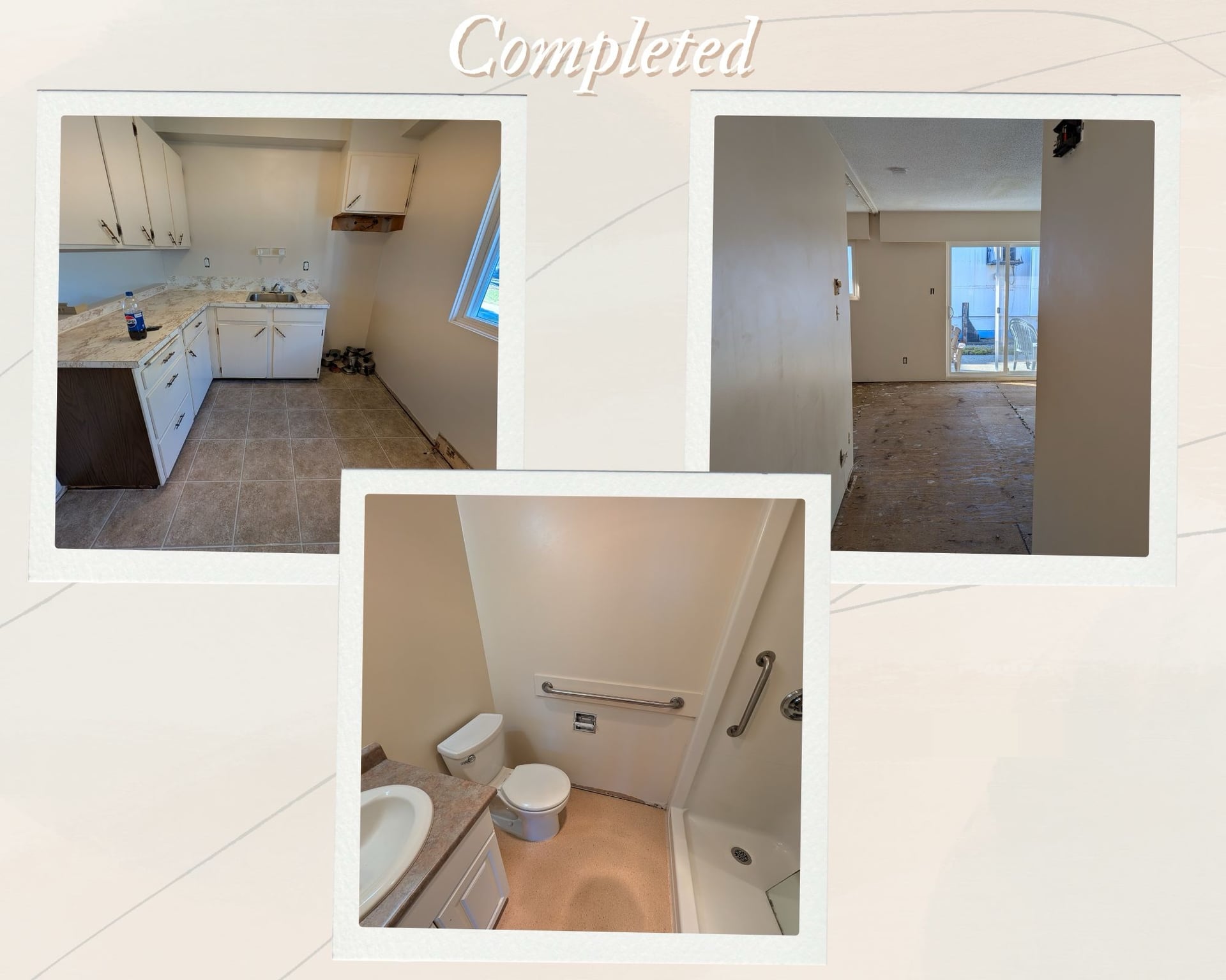 Deep cleaning of living room and washroom