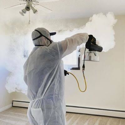Odour-causing residue trapped in surfaces